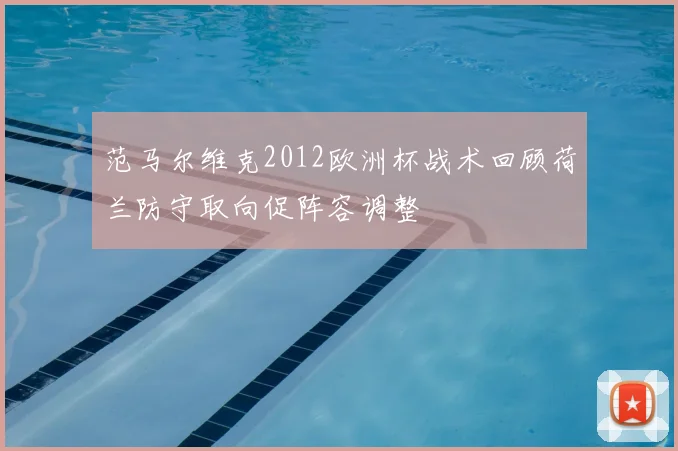 范马尔维克2012欧洲杯战术回顾荷兰防守取向促阵容调整