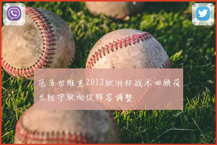 范马尔维克2012欧洲杯战术回顾荷兰防守取向促阵容调整